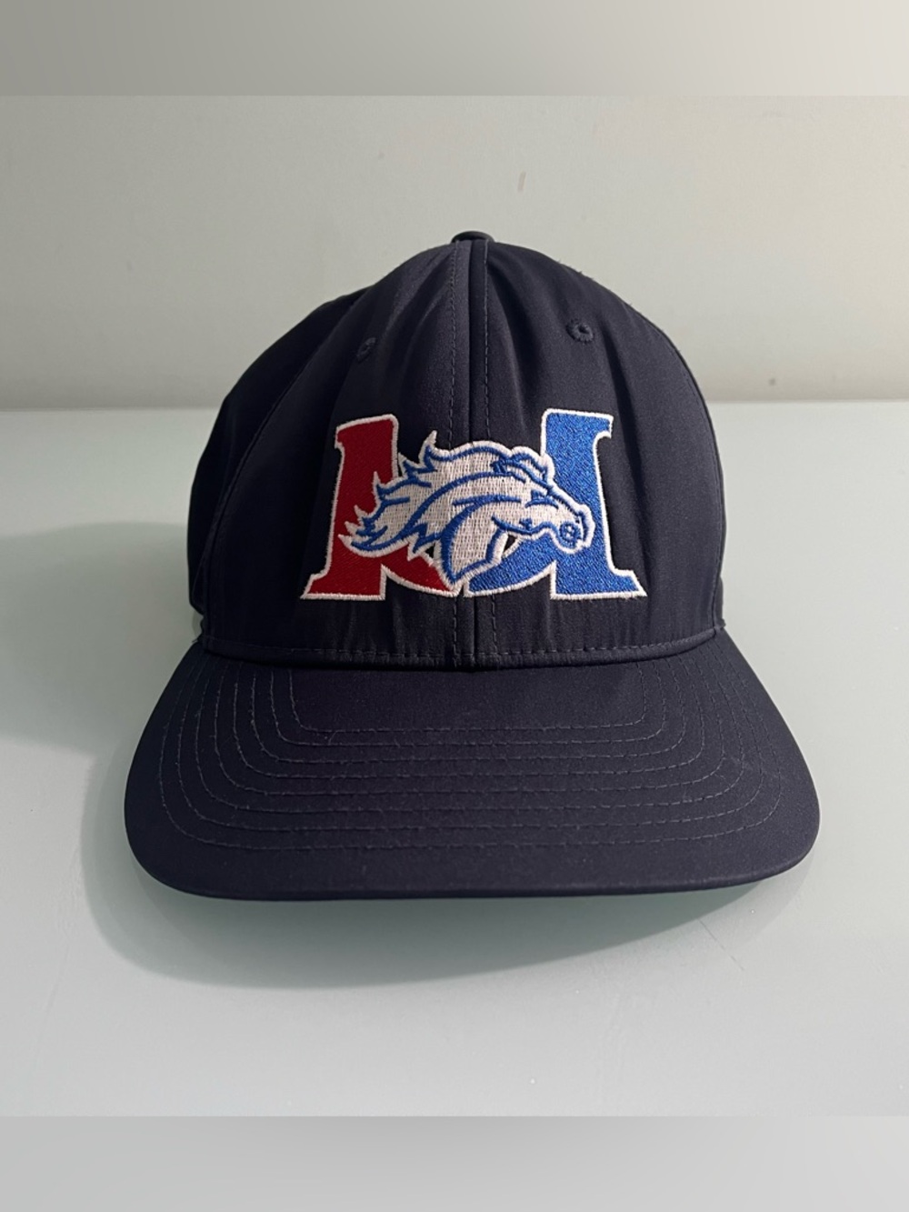 Marlboro Mustangs Navy Baseball Cap Size Pro 634 Small Richardson